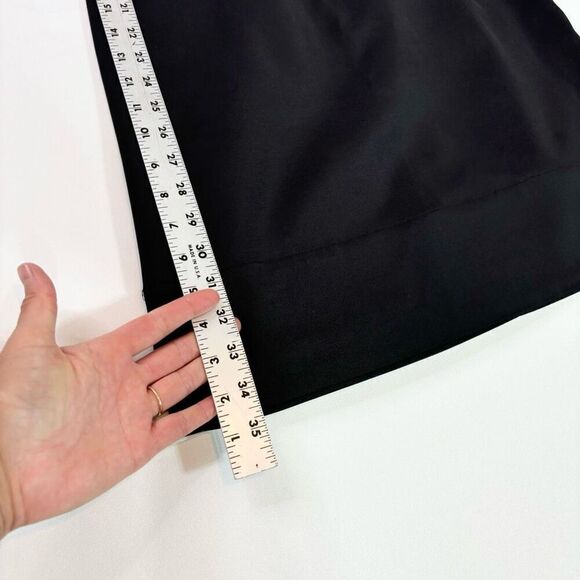 Shoshanna Dress Womens 4 Black Sleeveless A-Line Crew-Neck Mini Silk Formal - Picture 5 of 10